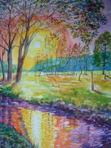 Seeve 66 Aquarell 30 x 40